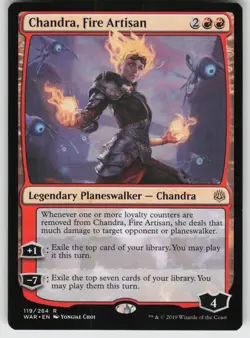 Chandra, Fire Artisan R War of the Spark 119 MTG - Image 1