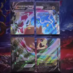Pokemon Morpeko V-Union Lot 4 Cards Holo English TCG Collectible 2022 - Image 1