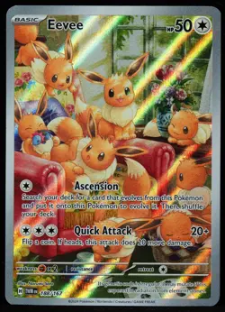 Eevee #188/167 Twilight Masquerade NM/M Pokemon Card - Image 1