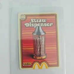 Straw Dispenser 03/24 Mcdonalds Trading Cards 2026 UnRedeemed trading card - Image 1