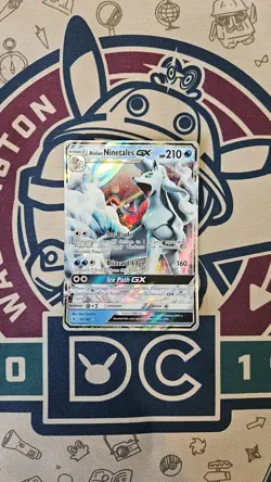 Alolan Ninetales GX 22/145 SM Guardians Rising Ultra Rare Holo Pokemon Card - NM - Image 1