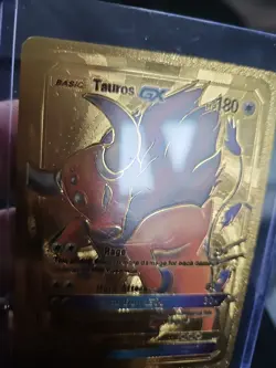 Taurus GX Premium Gold Foil Fan Art Textured Collector Pokemon Card - Image 3