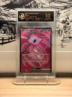 Pokemon Mew Ex 185/151 Full Art Rare SV151 2025 RPA 10 Pristine Chinese Card - Image 1