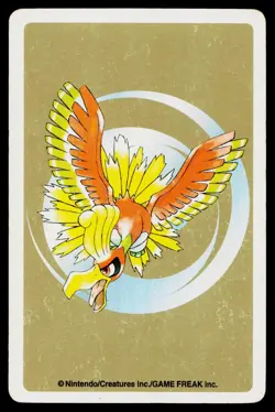 Sunflora 8 of Diamonds Pokemon Gold Deck Playing Card Heavily Played - Image 2