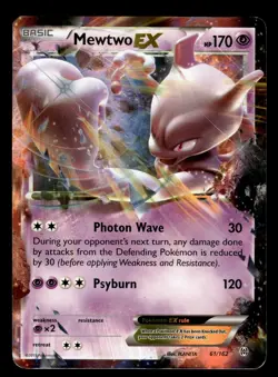 Mewtwo EX 61/162 Ultra Rare XY Breakthrough Pokemon Card - Image 1