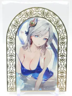 Goddess Story - Gold Metal Anime Waifu Card - Shenhe - Image 1