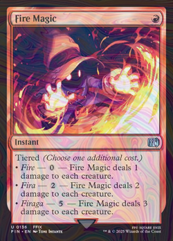 Foil Fire Magic - Final Fantasy - 136 | MTG Card - Image 1