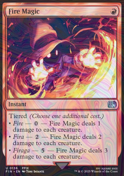 Foil Fire Magic - Final Fantasy - 136 | MTG Card - Image 3