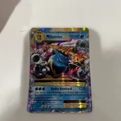 HEAVY MISCUT ERROR OFF CENTER OC M Blastoise EX 22/108 Evolutions Pokemon Card - Image 1