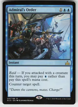 Admiral's Order R Rivals of Ixalan 31 MTG - Image 1