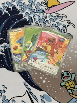 Pokemon TCG First Partner Illustration Collection Series 1 Kanto GEN 1 Starters - Image 1