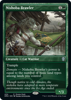 MTG Nishoba Brawler - Foil - Dark Frame Promo, Promo Pack, Lightly Played, Engli - Image 1