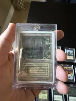 Magic the Gathering 1994 Bayou Revised Edition Rare Dual Land played - Image 1