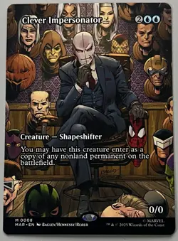 MTG Marvel Universe Clever Impersonator Creature MYTHIC REGULAR #0008 - Image 1