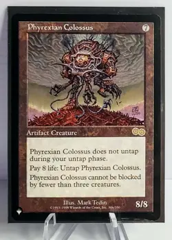 X 1 Phyrexian Colossus NM-M Urza's Saga Mystery Booster Retro Border MTG Magic - Image 1