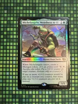 MTG Michelangelo, Weirdness to 11 #0121 Foil Rare TMNT (TMT) - Image 1