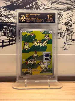 Pokemon Pidgey 136/129 Full Art Rare CSV4C 2025 RPA 10 Pristine Chinese Card - Image 1