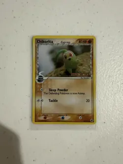 Pokemon Chikorita EX Dragon Frontiers Reverse Holo Stamped Card 44/101 - Image 1