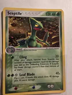 Pokemon TCG Sceptile Holo Rare Card Pop Series 1, Near Mint - Image 1