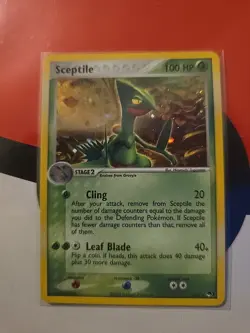 Pokemon TCG Sceptile Holo Rare Card Pop Series 1, Near Mint - Image 2