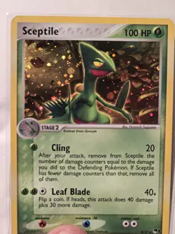 Pokemon TCG Sceptile Holo Rare Card Pop Series 1, Near Mint - Image 4