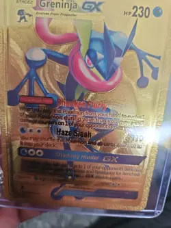 Greninja GX Gold Foil Fan Art Vinyl Textured Collector Pokemon Card Hp230 - Image 4