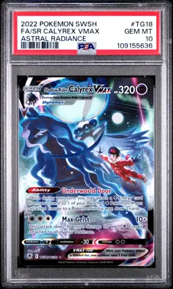 Shadow Rider Calyrex VMAX TG18/TG30 PSA 10 Pokemon Astral Radiance - Image 1