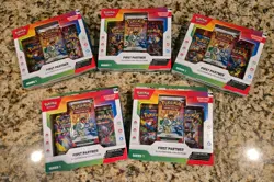Lot of 5 - Pokemon TCG First Partner Illustration Collection Box Series 1 - Image 1