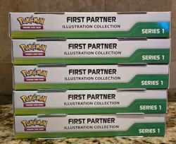 Lot of 5 - Pokemon TCG First Partner Illustration Collection Box Series 1 - Image 5