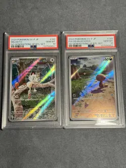 PSA 10 Meowth 192/SV-P Paldean Wooper 193/SV-P AR Set Pokemon Card Japanese - Image 1