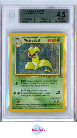 VICTREEBEL HOLO COR R 1999 POKEMON JUNGLE UNLIMITED 14 BGS 4.5 - Image 1
