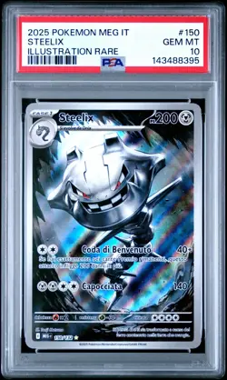 Pokemon PSA 10 Steelix #150 Megaevoluzione Illustration Rare 2025 Italiano - Image 2