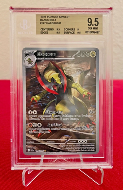 Pokemon TCG Black Bolt Illustration Rare #147/086 Haxorus Holo BGS 9.5 GEM MINT - Image 1