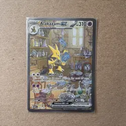 Pokemon ALAKAZAM EX 201/165 Scarlet & Violet 151 Special Illustration Rare NM - Image 1
