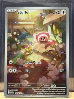 Stufful Full Art - 154/132 (IR) - Illustration Rare Pokemon Mega Evolution - Image 4