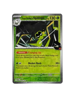 Team Rocket's Spidops 020/182 Reverse Holo R Destined Rivals NM Pokemon - Image 1