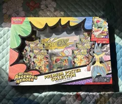 Pokemon Mega Evolution Ascended Heroes Poster Box Mega Lucario 2023 - Image 1