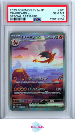 CHARIZARD EX SPECI4L ART RARE POKEMON JAPANESE SV2A-POKEMON 151 2023 201 PSA 10 - Image 1