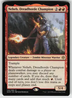 Neheb, Dreadhorde Champion R War of the Spark 140 MTG - Image 1