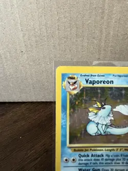 Pokemon Vaporeon Jungle Holo Rare Unlimited 12/64 1999 80 HP English - Image 2