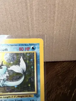 Pokemon Vaporeon Jungle Holo Rare Unlimited 12/64 1999 80 HP English - Image 3