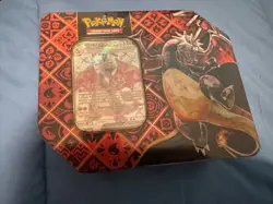 Pokemon TCG Paldean Fates Shiny Charizard EX Tin Sealed - Image 1