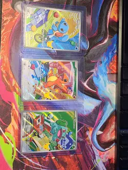 Pokemon TCG First Partner Illustration Collection Series 1 Kanto GEN 1 Starters - Image 1