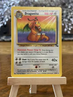 Vintage Dragonite 19/62 Fossil Non-Holo Pokemon TCG WOTC - Image 1
