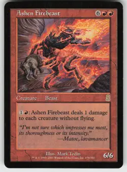 Ashen Firebeast R Odyssey 174 MTG - Image 1