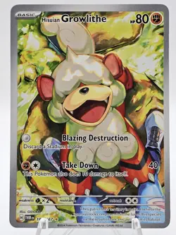 Hisuian Growlithe IR - 181/167 Twilight Masquerade Pokemon TCG NM - Image 1