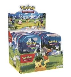 Pokemon TCG Ascended Heroes Mini Tins Sealed Display Case. 10 Tins 20 Packs! - Image 1