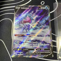 Suicune V GG38/70 Crown Zenith Ultra Rare Holo 210 HP Pokemon TCG - Image 2