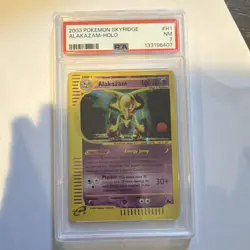 Pokemon 2003 Alakazam H1 Skyridge Holo Rare PSA 7 - Image 2