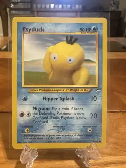 Pokemon Neo Destiny Psyduck 79/105 Heavily Played - Image 1